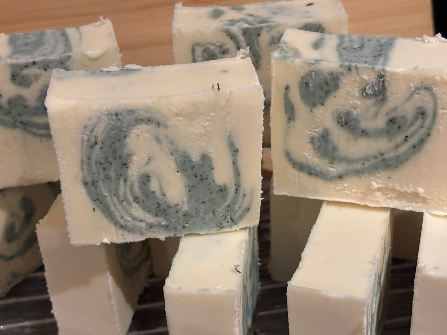Goats milk soap with nettle and mint