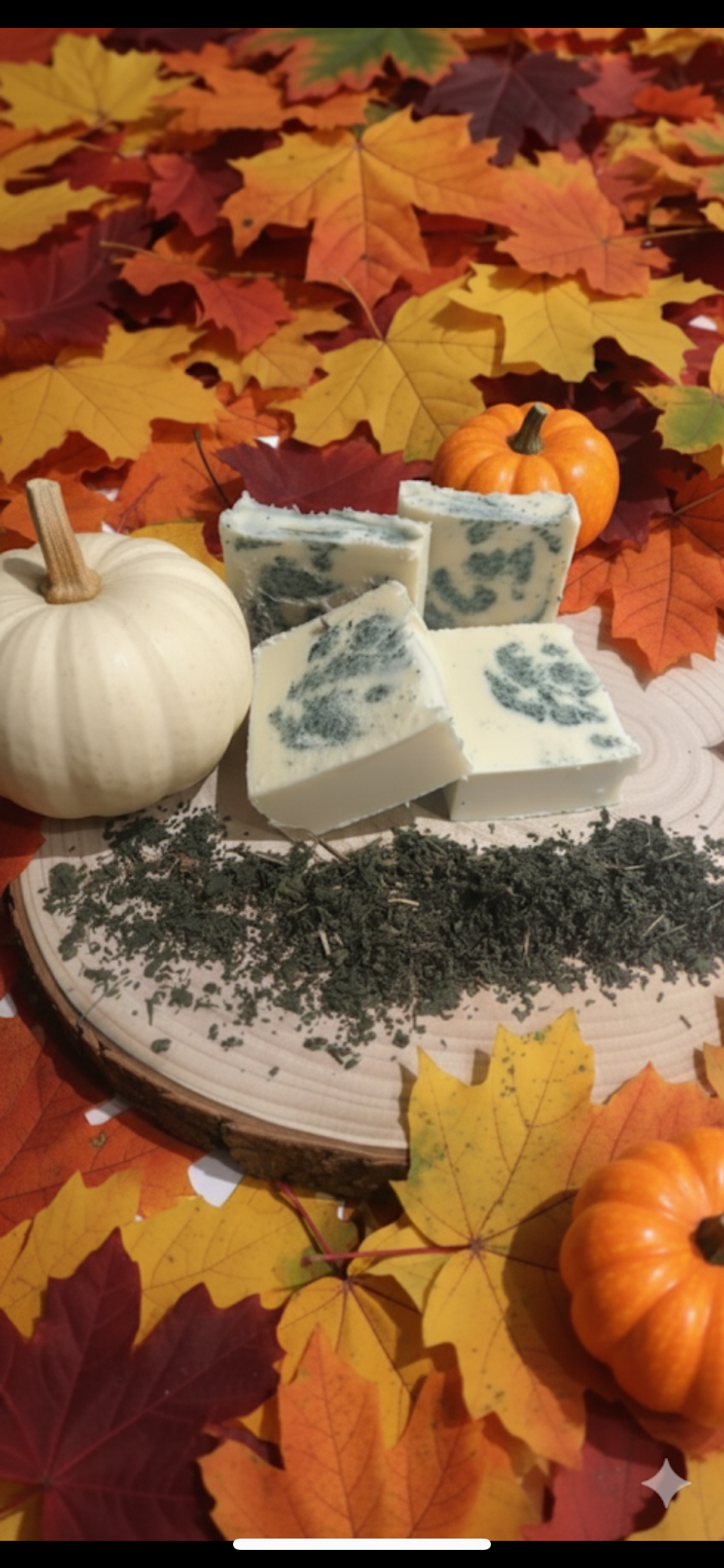 Goats milk soap with nettle and mint