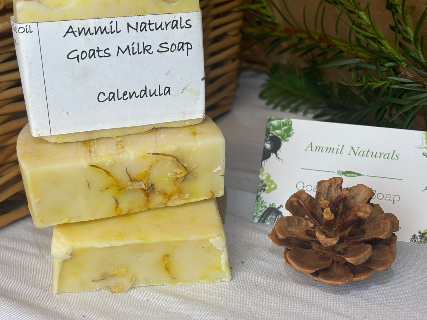 Goats milk soap with calendula