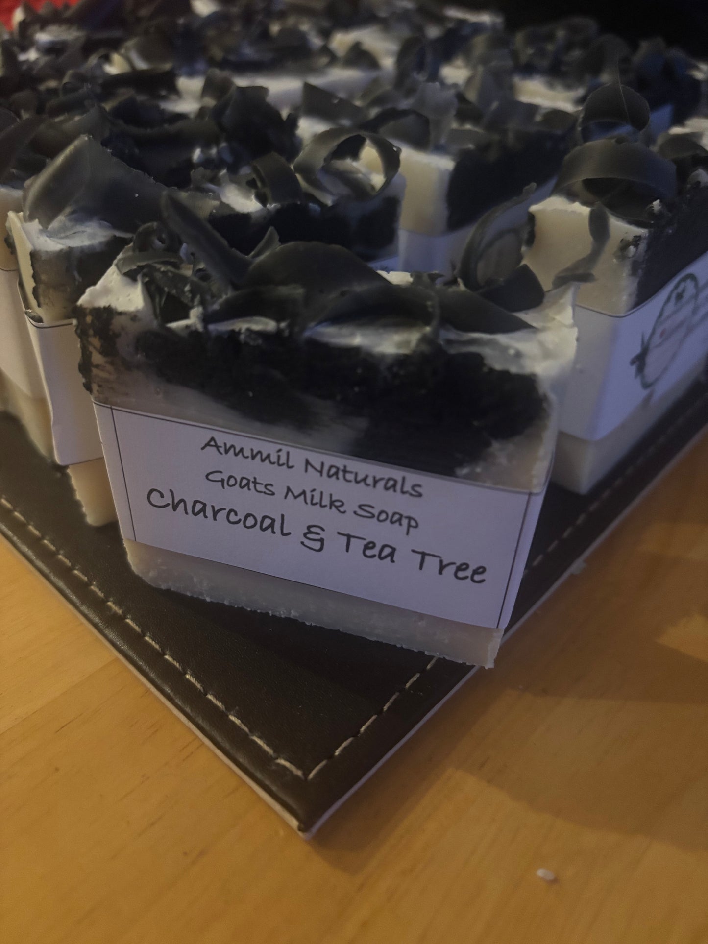 Goats milk soap with activated charcoal