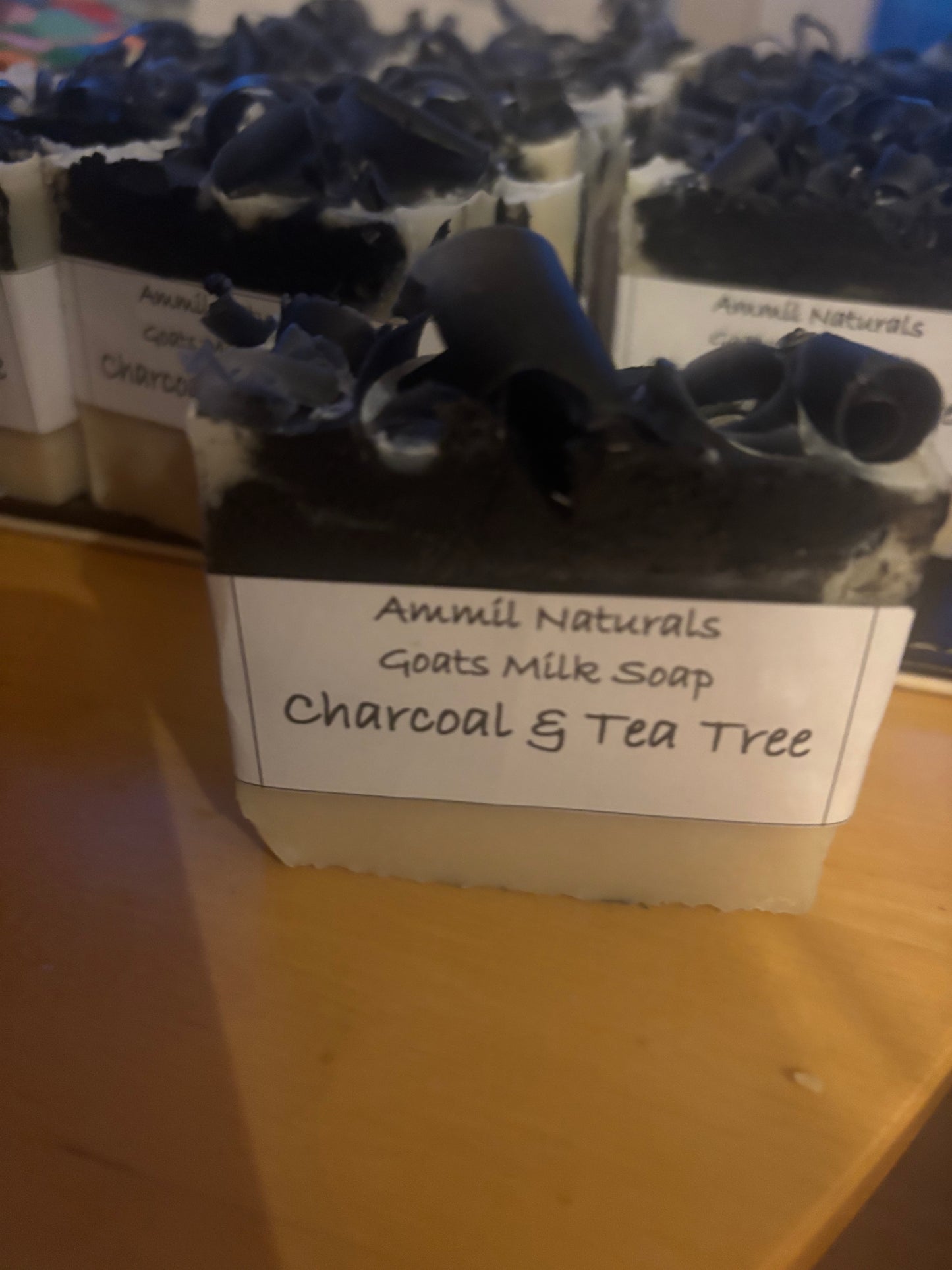 Goats milk soap with activated charcoal